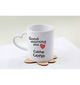 Cane Corso kubek z psem good morning serce Art-Dog
