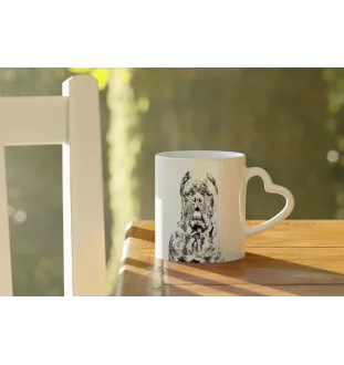 Cane Corso, Italian Cane Corso - cup with a dog, adorable cup with a heart-shaped handle, universal gift from the Art-Dog brand
