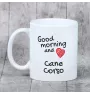 Cane Corso kubek z psem good morning Art-Dog