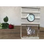 Cardigan Welsh Corgi I - Glasuhr mit Foto, Foto eines Hundes im Kristall, personalisierte Tischuhr für das Büro der Marke Art-Dog