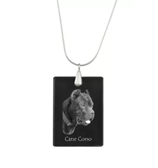 Cane Corso, Chien De Cour Italien - Pendentif en cristal avec chien, collier en argent avec photo, pendentif personnalisé par la marque Art-Dog