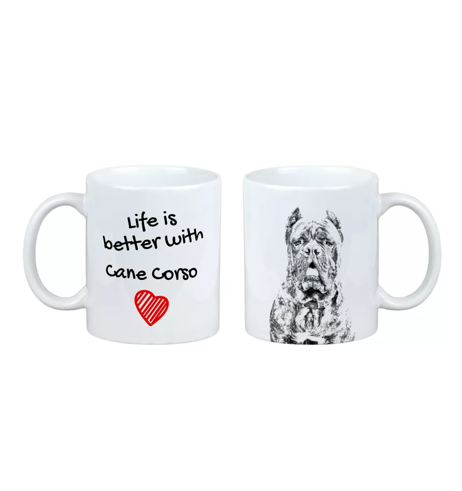 Cane Corso, Chien De Cour Italien - tasse avec chien, tasse avec photo, cadeau personnalisé de la marque Art-Dog