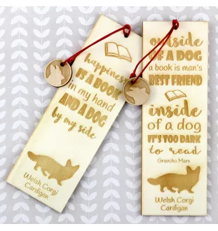 Cardigan Welsh Corgi zakładka do ksiązki happines Art-Dog