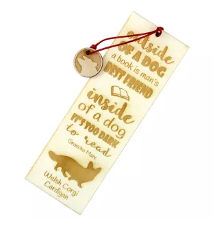Cardigan Welsh Corgi - Lesezeichen mit Hund, personalisiertes Lesezeichen, Geschenk für Bücherwurm von der Marke Art-Dog