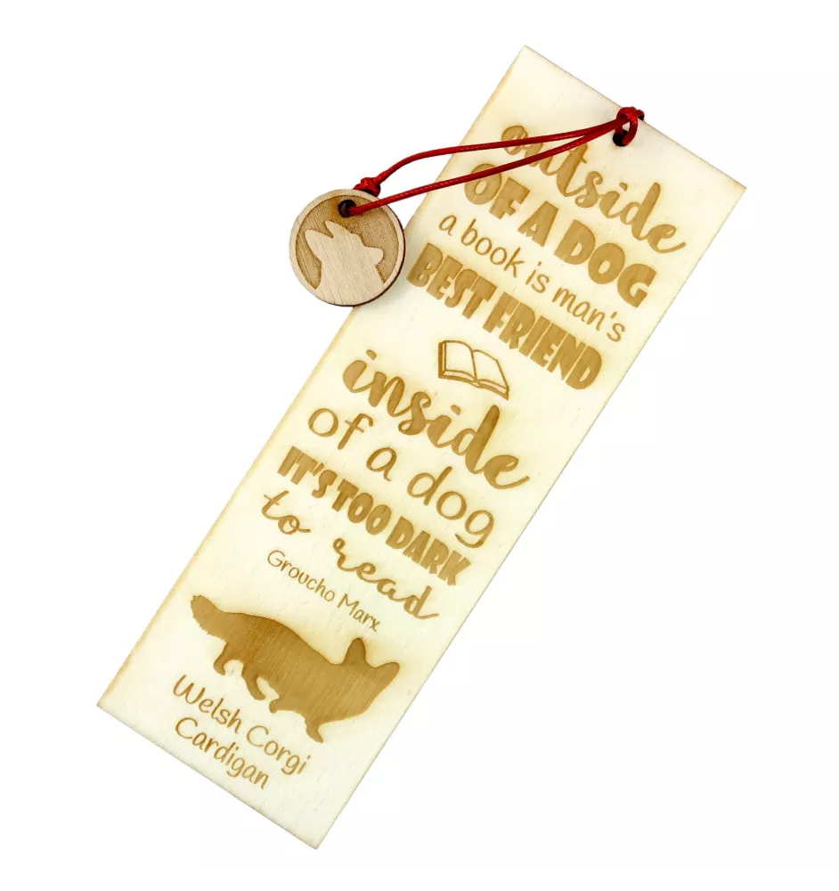 Cardigan Welsh Corgi - marque-page pour livre avec chien, marque-page personnalisé, cadeau pour les amateurs de livres de la marque Art-Dog