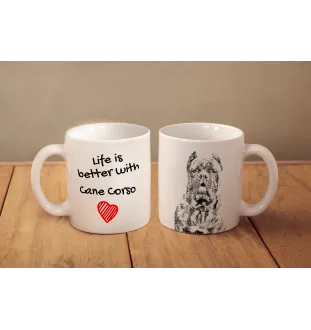 Cane Corso kubek z psem life is better Art-Dog