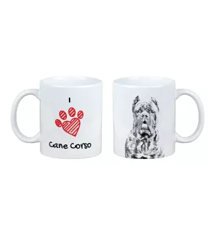 Cane Corso, Italienischer Corso-Hund, Cane di Macellaio - Tasse mit Hund, entzückende Tasse mit Grafik, Geschenk mit Ihrem Foto von der Marke Art-Dog