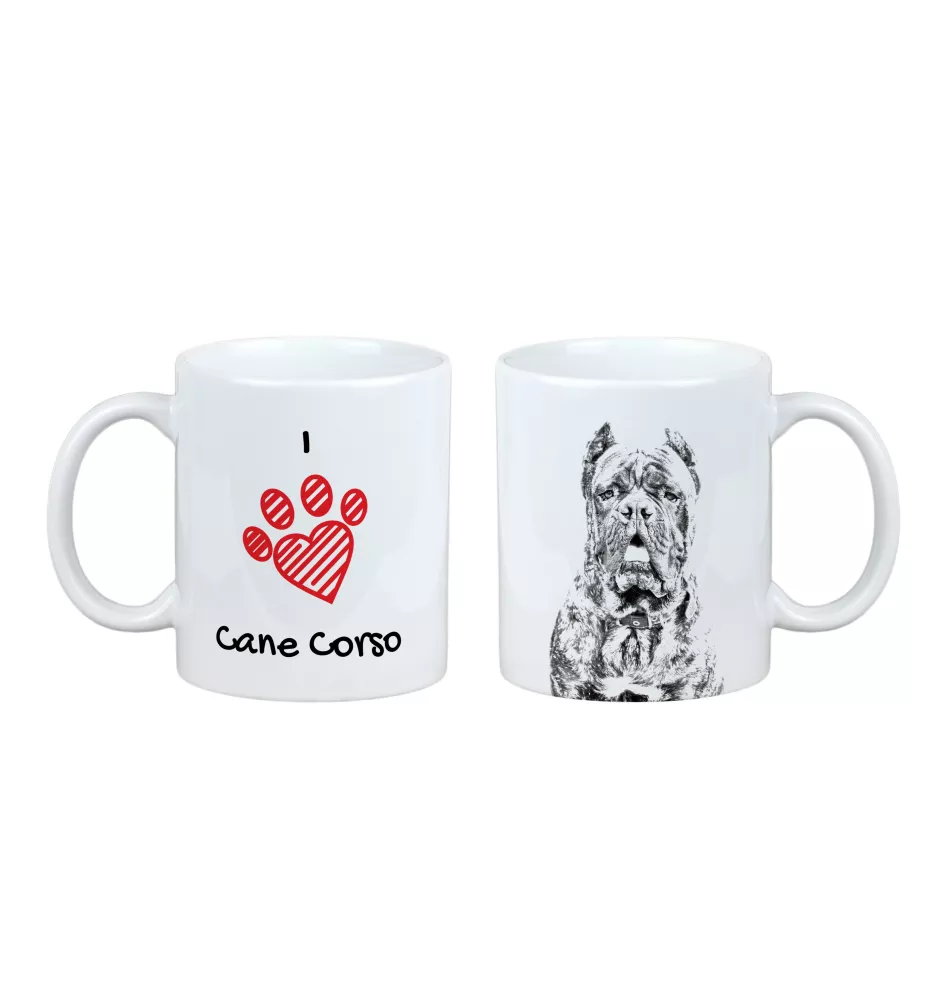 Cane Corso, Italienischer Corso-Hund, Cane di Macellaio - Tasse mit Hund, entzückende Tasse mit Grafik, Geschenk mit Ihrem Foto von der Marke Art-Dog