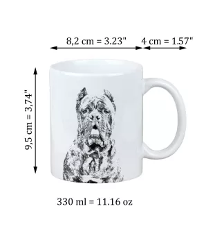 Cane Corso, Italienischer Corso-Hund, Cane di Macellaio - Tasse mit Hund, entzückende Tasse mit Grafik, Geschenk mit Ihrem Foto von der Marke Art-Dog