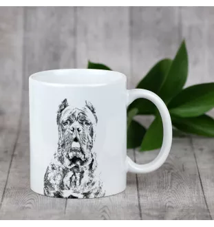 Cane Corso, Italian Cane Corso - cup with a dog, cheerful cup for a dog lover, personalized gift from the Art-Dog brand