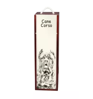 Cane Corso, Chien De Cour Italien - boîte à vin avec chien, boîte à alcool avec graphisme, boîte cadeau personnalisée de la marque Art-Dog