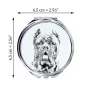 Cane Corso, Chien De Cour Italien - miroir de poche avec chien, miroir personnalisé pour sac à main, miroir compact avec impression de la marque Art-Dog
