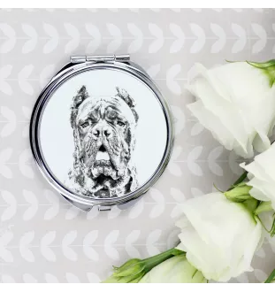 Cane Corso, Chien De Cour Italien - miroir de poche avec chien, miroir personnalisé pour sac à main, miroir compact avec impression de la marque Art-Dog