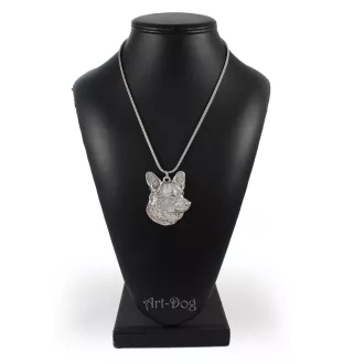 Cardigan Welsh Corgi - necklace with a dog, dog pendant on a silver chain, unique jewelry from the Art-Dog brand