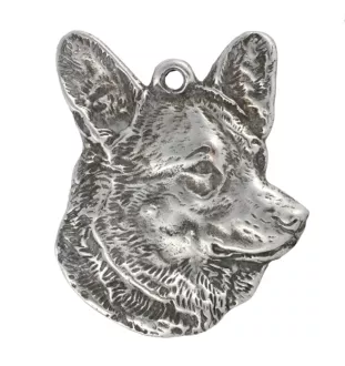 Cardigan Welsh Corgi posrebrzany naszyjnik na łańcuszki Art-Dog