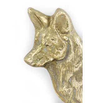 Cardigan Welsh Corgi - une plaque de porte avec un chien, une plaque de bienvenue en laiton, une enseigne exceptionnelle avec l'inscription Welcome de la marque Art-Dog