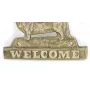 Cardigan Welsh Corgi - une plaque de porte avec un chien, une plaque de bienvenue en laiton, une enseigne exceptionnelle avec l'inscription Welcome de la marque Art-Dog