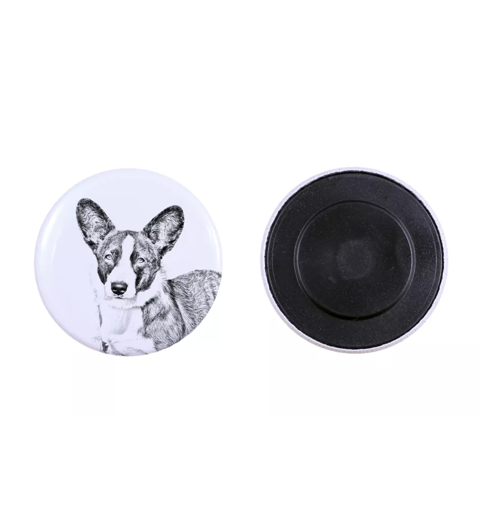Cardigan Welsh Corgi - aimant avec un œil de chien, exceptionnellement léger, aimant puissant, produit fabriqué à la main par la marque Art-Dog