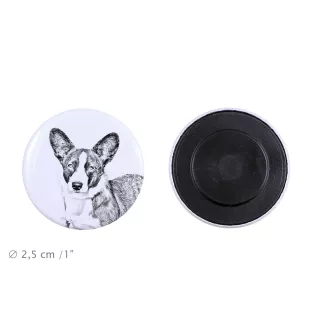 Cardigan Welsh Corgi - aimant avec un œil de chien, exceptionnellement léger, aimant puissant, produit fabriqué à la main par la marque Art-Dog