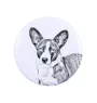 Cardigan Welsh Corgi - aimant avec un œil de chien, exceptionnellement léger, aimant puissant, produit fabriqué à la main par la marque Art-Dog