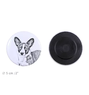 Cardigan Welsh Corgi - magnet with a dog's pupil, exceptionally light, strong magnet, handmade product by the Art-Dog brand
