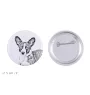Cardigan Welsh Corgi przypinka z psem duża Art-Dog
