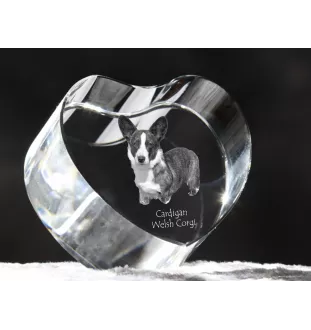 Cardigan Welsh Corgi I serce kryształowe z psem Art-Dog