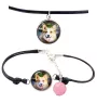 Cardigan Welsh Corgi naszyjnik i bransoletka ze zdjęciem Art-Dog