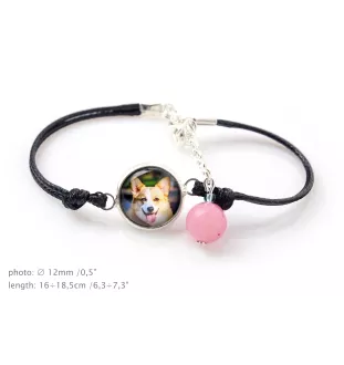 Cardigan Welsh Corgi - a set of jewelry with your photo, handmade set, bracelet and necklace by Art.-Dog brand