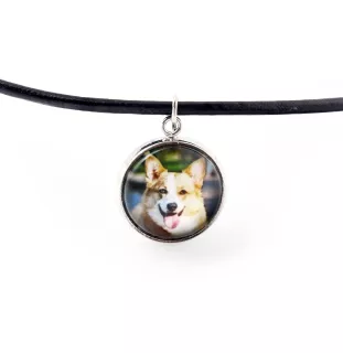 Cardigan Welsh Corgi - a set of jewelry with your photo, handmade set, bracelet and necklace by Art.-Dog brand