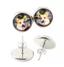 Cardigan Welsh Corgi - Ohrringe in einer Schachtel, Ihr Foto, handgefertigter Schmuck, Eigenmarke von Art-Dog.