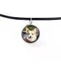 Cardigan Welsh Corgi naszyjnik w pudełku ze zdjęciem Art-Dog