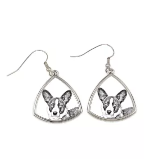Cardigan Welsh Corgi - boucles d'oreilles avec chien, boucles d'oreilles pendantes avec photo, bijoux personnalisés avec impression de la marque Art-Dog