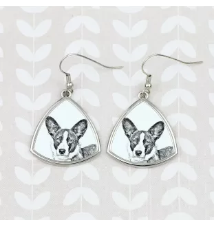 Cardigan Welsh Corgi - Hund Ohrringe, hängende Ohrringe mit Bild, personalisierter Schmuck mit dem Aufdruck der Marke Art-Dog