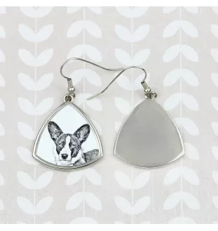 Cardigan Welsh Corgi - Hund Ohrringe, hängende Ohrringe mit Bild, personalisierter Schmuck mit dem Aufdruck der Marke Art-Dog