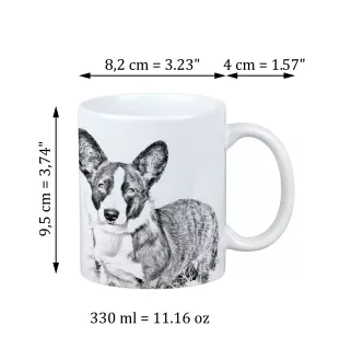 Cardigan Welsh Corgi - cup with a dog, cup with a photo, personalized gift from the Art-Dog brand
