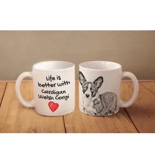 Cardigan Welsh Corgi - cup with a dog, cup with a photo, personalized gift from the Art-Dog brand