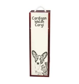 Cardigan Welsh Corgi pudełko na wino z psem Art-Dog