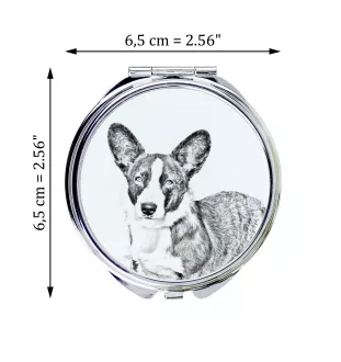 Cardigan Welsh Corgi lusterko ze zdjęciem psa Art-Dog