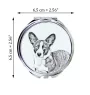 Cardigan Welsh Corgi - Taschenspiegel mit Hund, personalisierter Taschenspiegel, kompakter Spiegel mit Art-Dog-Logo