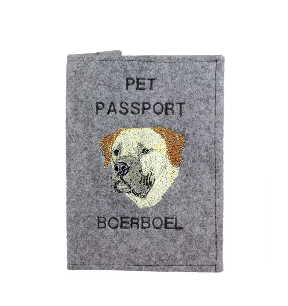 Boerboel - Hundepassetui, Dokumententasche, Geschenk für den Reisenden von der Marke Art-Dog