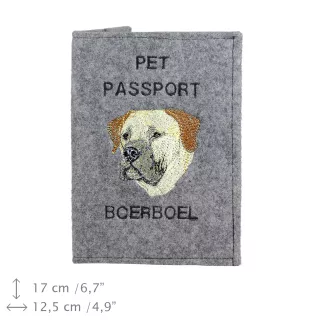 Boerboel - Porte passeport pour chien, porte document, cadeau pour le voyageur de la marque Art-Dog