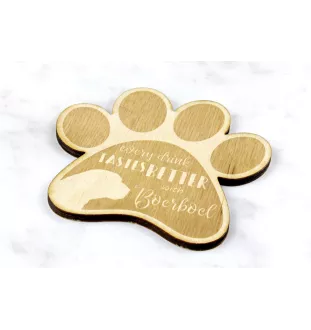 Boerboel, South African Mastiff - Mug coaster, engraved coaster with dog, gift for dog lover by Art-Dog brand
