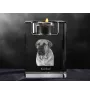 Boerboel, South African Mastiff - Candle holder with dog photo, crystal tealight holder, personalised gift by Art-Dog brand