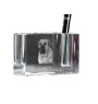 Boerboel, South African Mastiff - Pen stand, crystal organiser with dog photo, unique desk decoration by Art-Dog brand