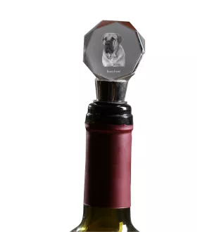Boerboel - Bouchon de bouteille, bouchon de vin en cristal avec photo, cadeau personnalisé pour barman par la marque Art-Dog