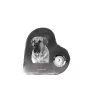Boerboel - horloge en cristal avec une photo de chien, horloge de table en forme de cœur, horloge debout personnalisée de la marque Art-Dog