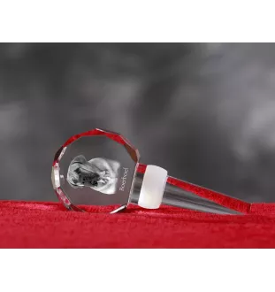 Boerboel, South African Mastiff - Crystal bottle stopper, unique wine stopper with photo, personalised gift for sommelier by Art-Dog brand