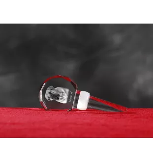 Boerboel, South African Mastiff - Crystal bottle stopper, unique wine stopper with photo, personalised gift for sommelier by Art-Dog brand