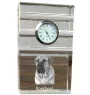 Boerboel - une horloge en verre avec une photo, une photo de chien dans un cristal, une horloge de bureau personnalisée de la marque Art-Dog